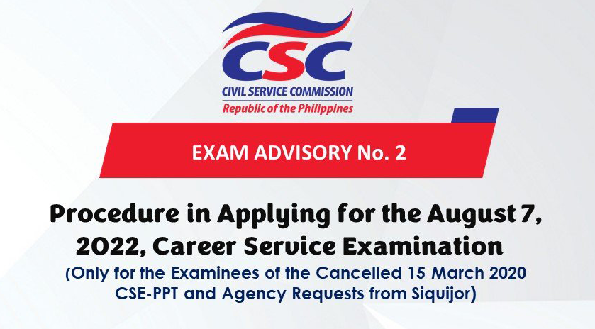 civil service exam august 7 2022 room assignment